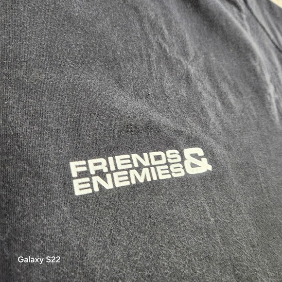 Anime Shirt Men XL Friends And Enemies Japanese Y2K Faded Cartoon - Picture 4 of 9